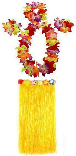 Miniatura 7 de 1 Set 80cm Adult Party Hawaii Dress Hula Grass Skirt by JEKANEL