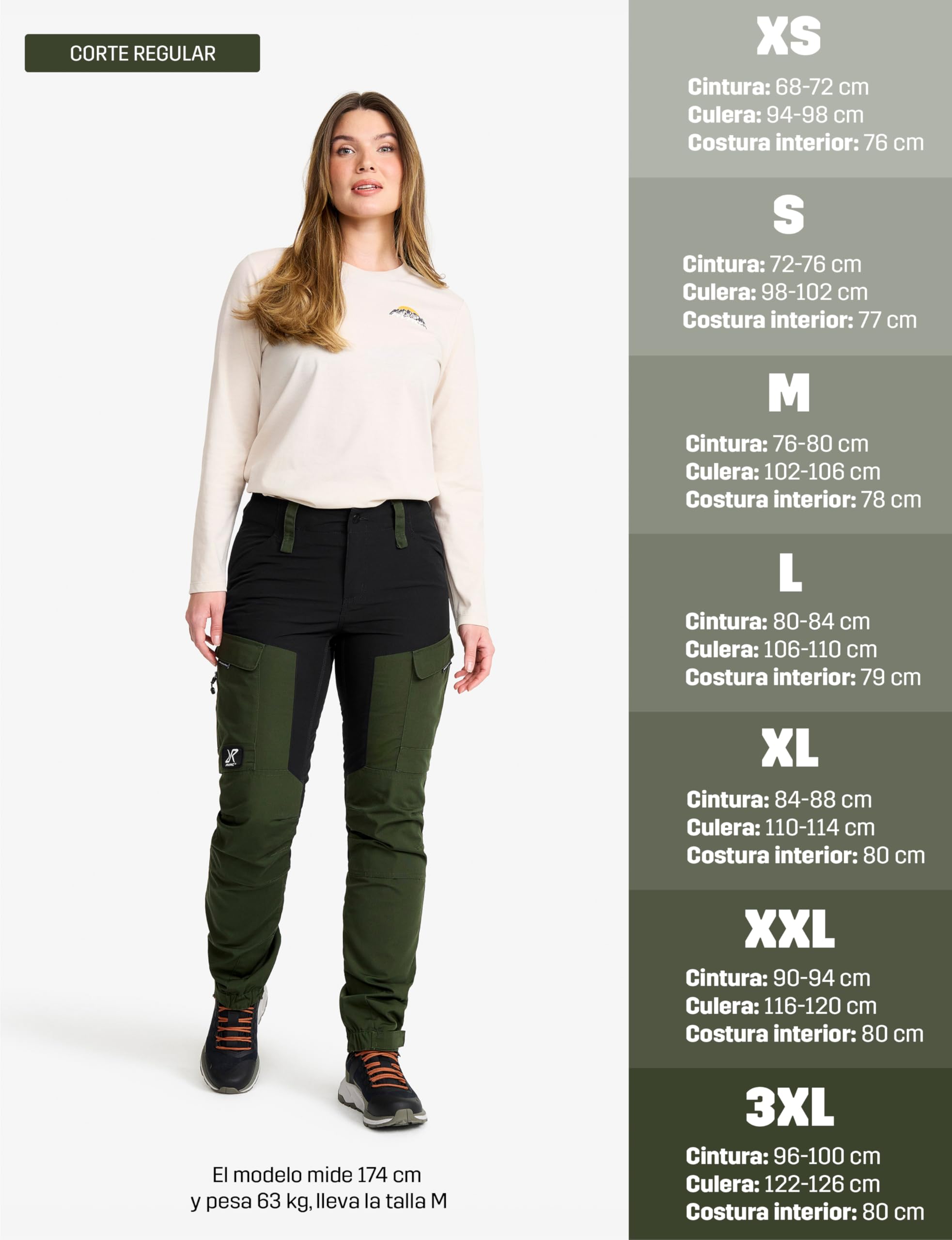 RevolutionRace RVRC GP Pants para Mujer, Pantalones Cargo, Senderismo