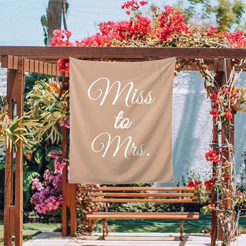 Miniatura 9 de Fondo de Miss to Mrs Sign, Miss to Mrs Sign, Miss to Mrs Tapestry, Miss to Mrs Banner, Miss to Mrs Banner, telón de fondo de despedida de soltera