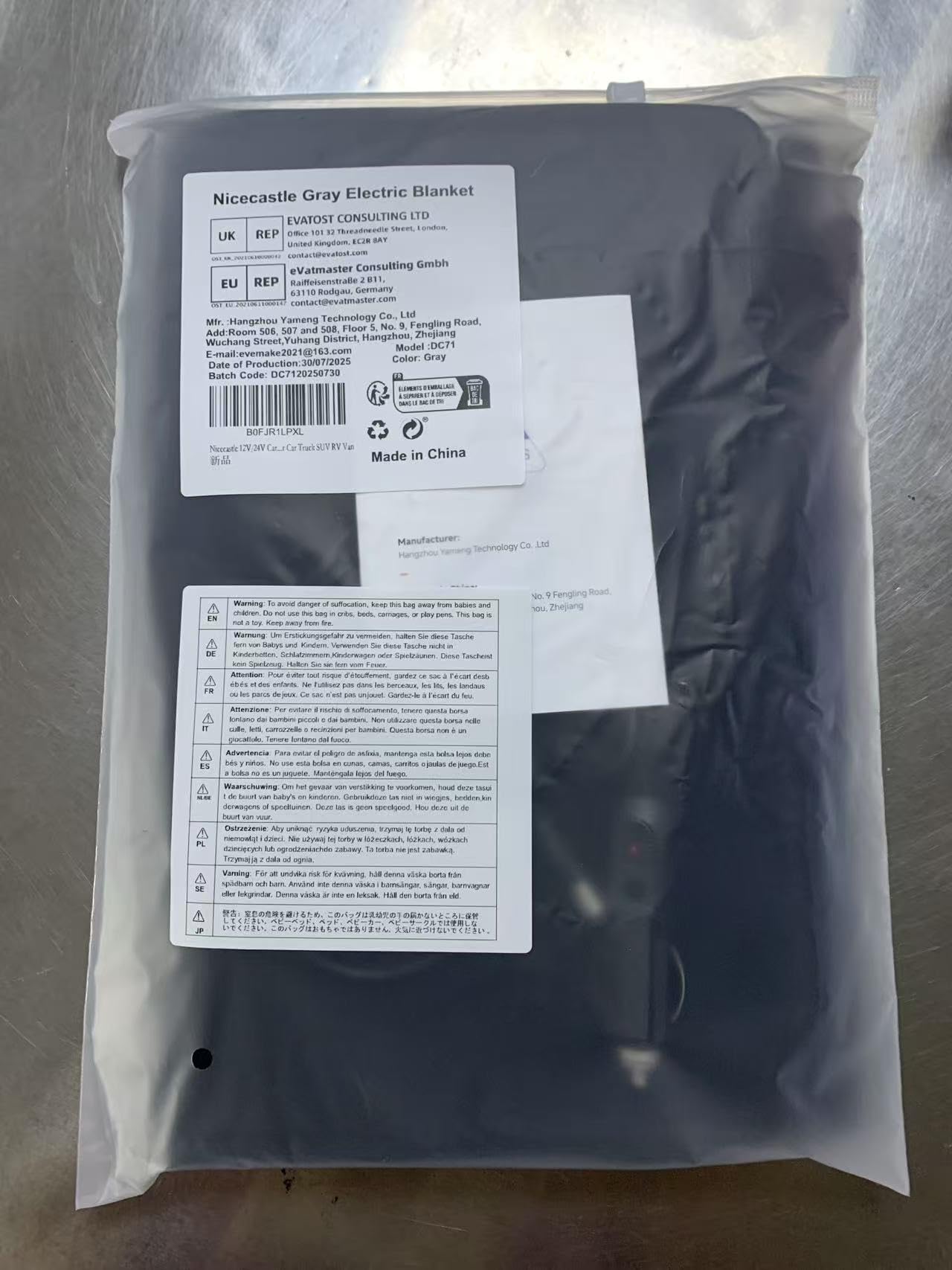 Couverture Chauffante de Voiture 12V 4 RéGlages Chaleur et 4 RéGlages Minuterie 31x61cm Mini Couverture éLectrique de Voyage Portable Pour Le dos du Cou éPaule Soulagement Des Douleurs Voiture SUV MPV