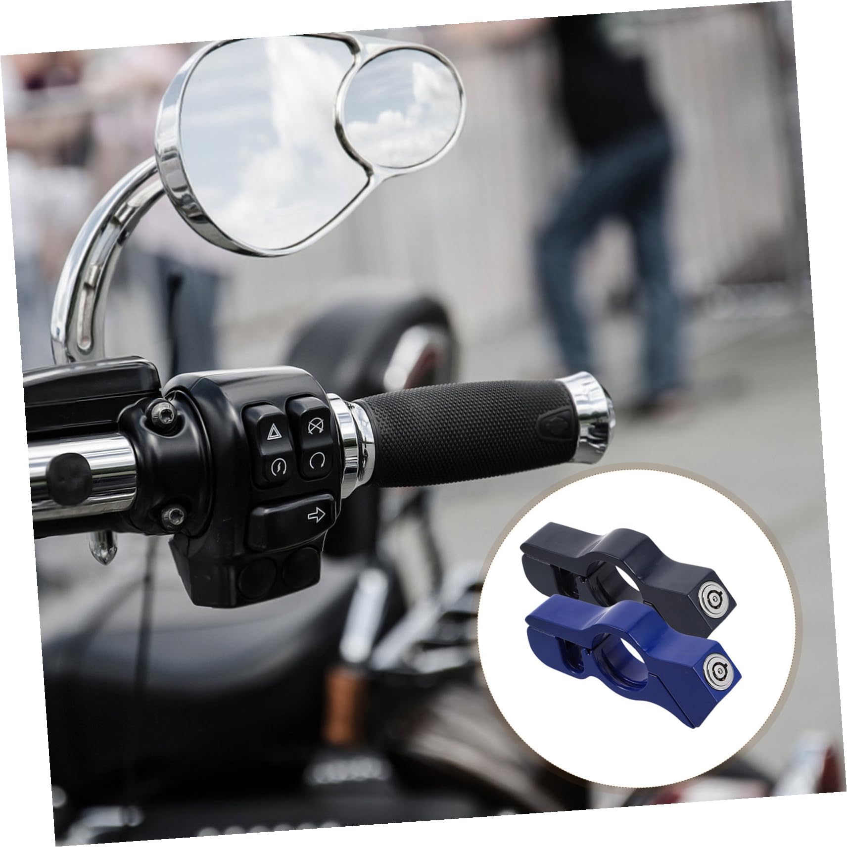 Lot De 2 Antivols pour Scooter Électrique pour Guidon De Moto Tout- pour Frein D'Accélérateur