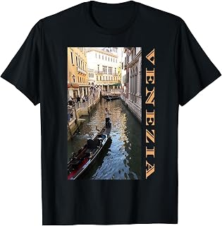 Venezia Venice Italy Canals Gondolas City Travel Souvenir T-Shirt