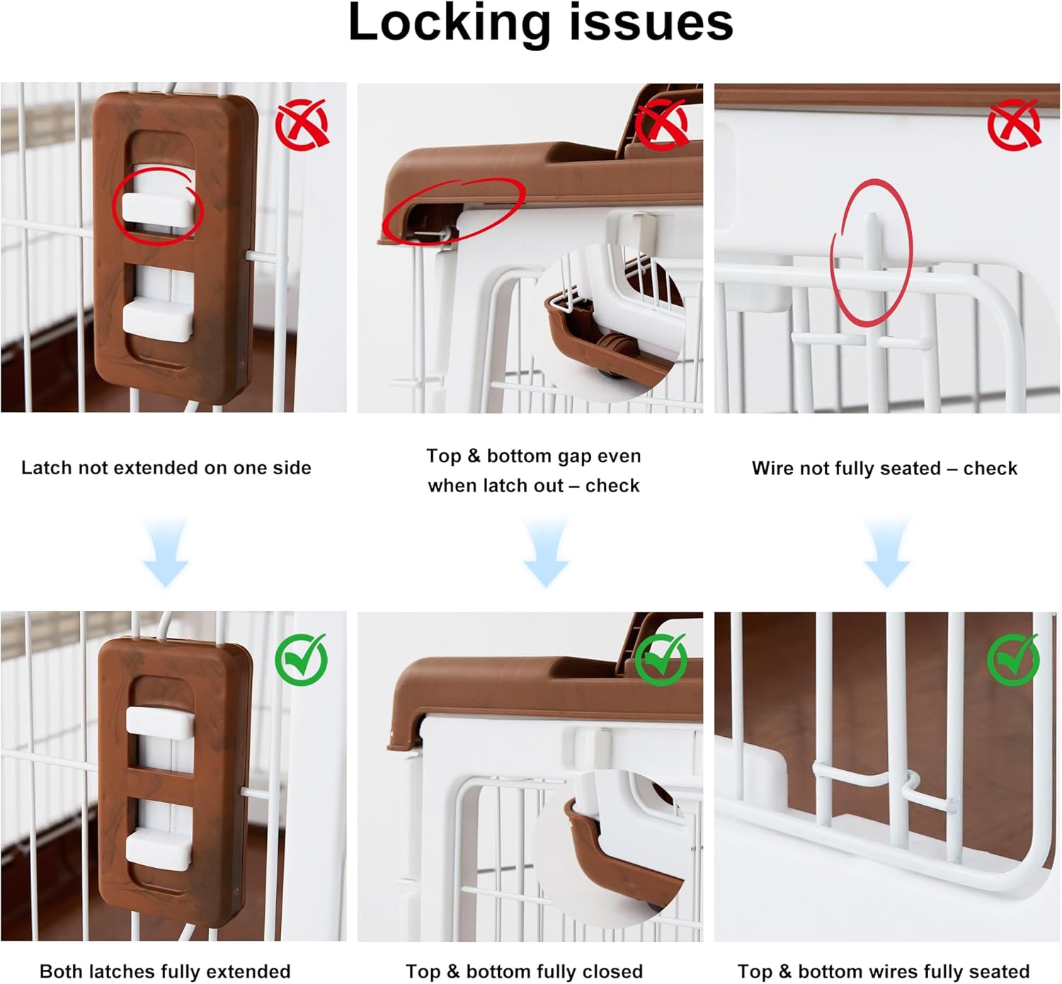 Collapsible Dog Crate for Large Dogs - 36" L Heavy Duty Dog Kennel No Tools Required with 4 Sides Steel Foldable Cage for Dogs Indoor Furniture, Portable Carrier with 2 Smooth Wheels, Beige