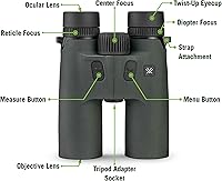 Vista 5 de Vortex Optics Ranger HD 3000 10x42 - Prismáticos láser