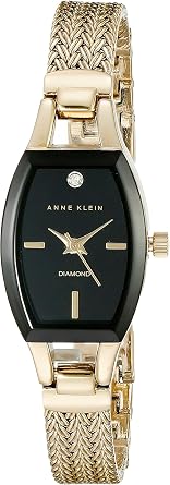Anne Klein Womens Genuine Diamond Dial Mesh Bracelet Watch