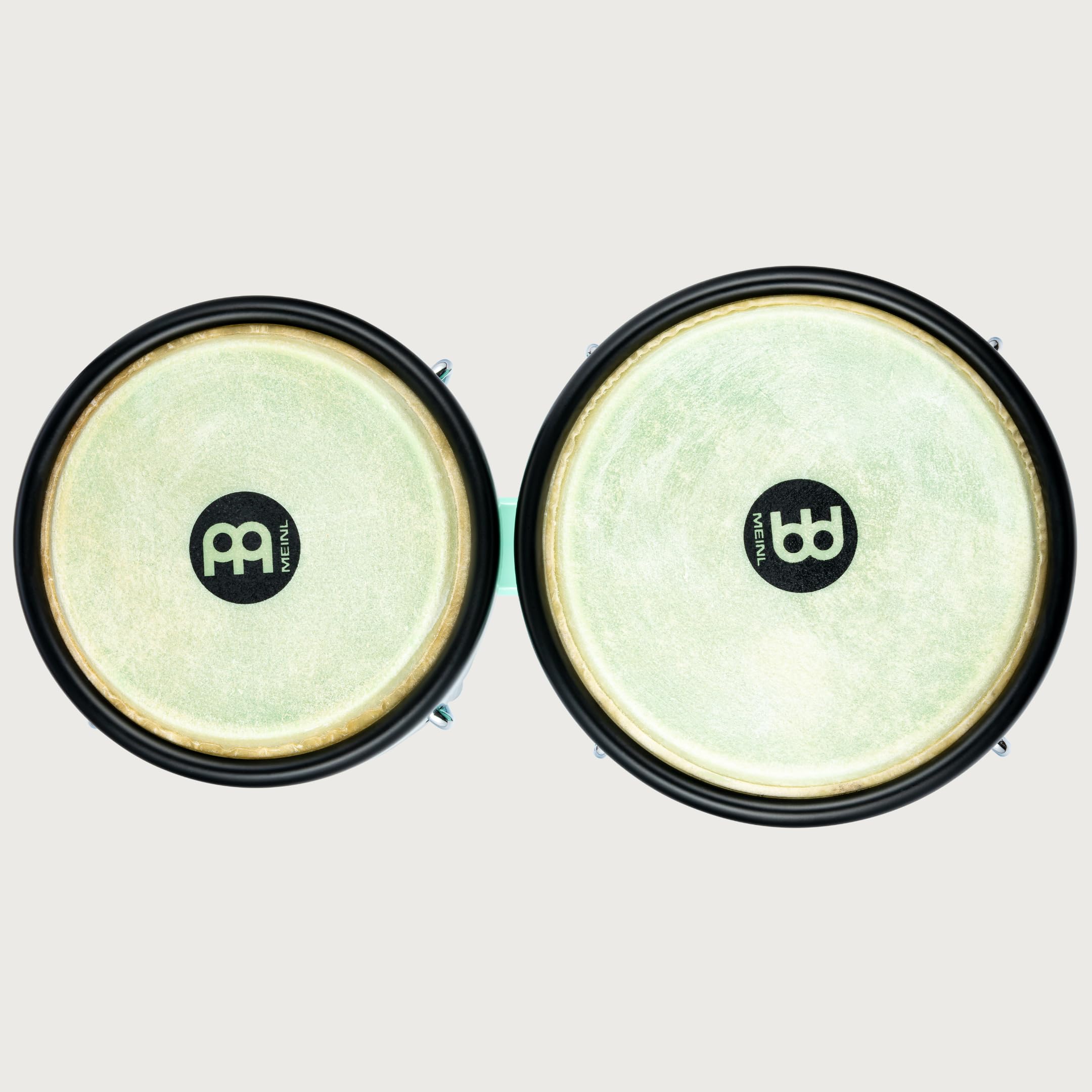 Meinl Percussion Bongos Journey Series - 2 Tamburi a Mano da 6.5 e 7.5 Pollici - Chiave Accordatura Inclusa - Plastica ABS, Light Blue (HB50SF)