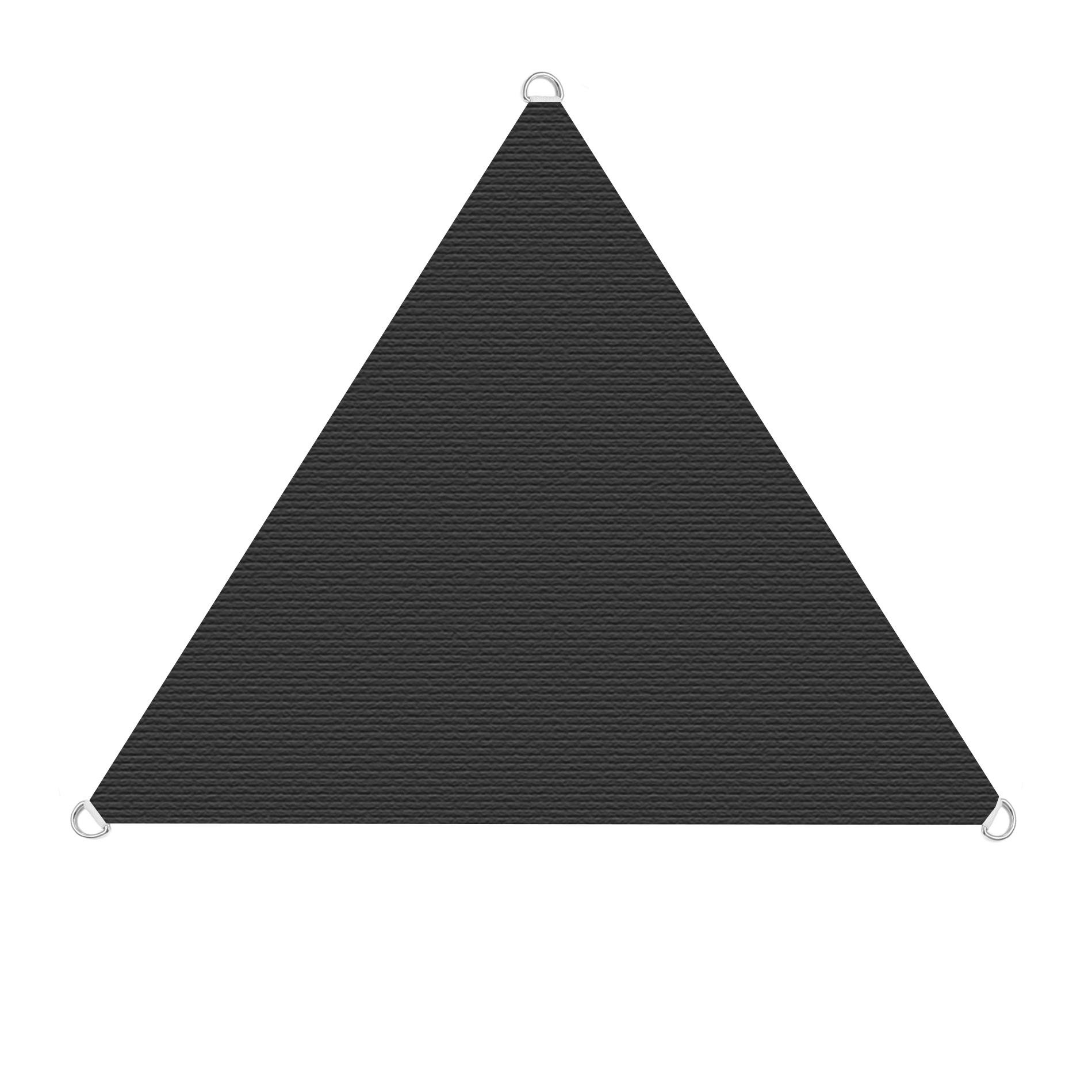 ESTEXO Sonnensegel Sonnenschutzsegel Sonnendach Sonnenschutz UV-Schutz Sichtschutz HDPE Anthrazit 4x4x4m (Dreieck)