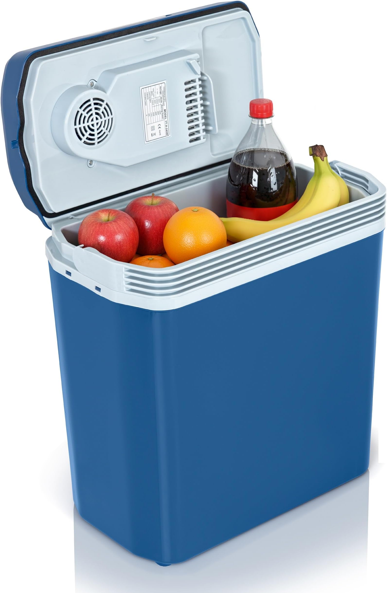 - Koozam K-Box Electric Cooler & Warmer with Handle | 24L Portable Thermoelectric Unit – Keeps Food & Drinks Hot or Cold | 110V AC Home Power & 12V Car Adapter for Camping, Travel & Picnics