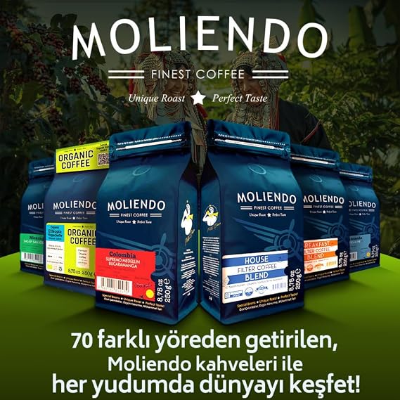 Moliendo Finest Coffee Positano Espresso Blend Coffee (Core) 250 g