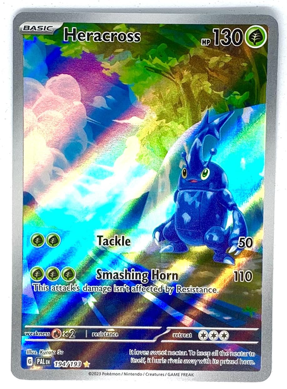 Pokemon - Heracross 194 193 - Paldea Evolved - Illustration Rare - Alternate Art Card
