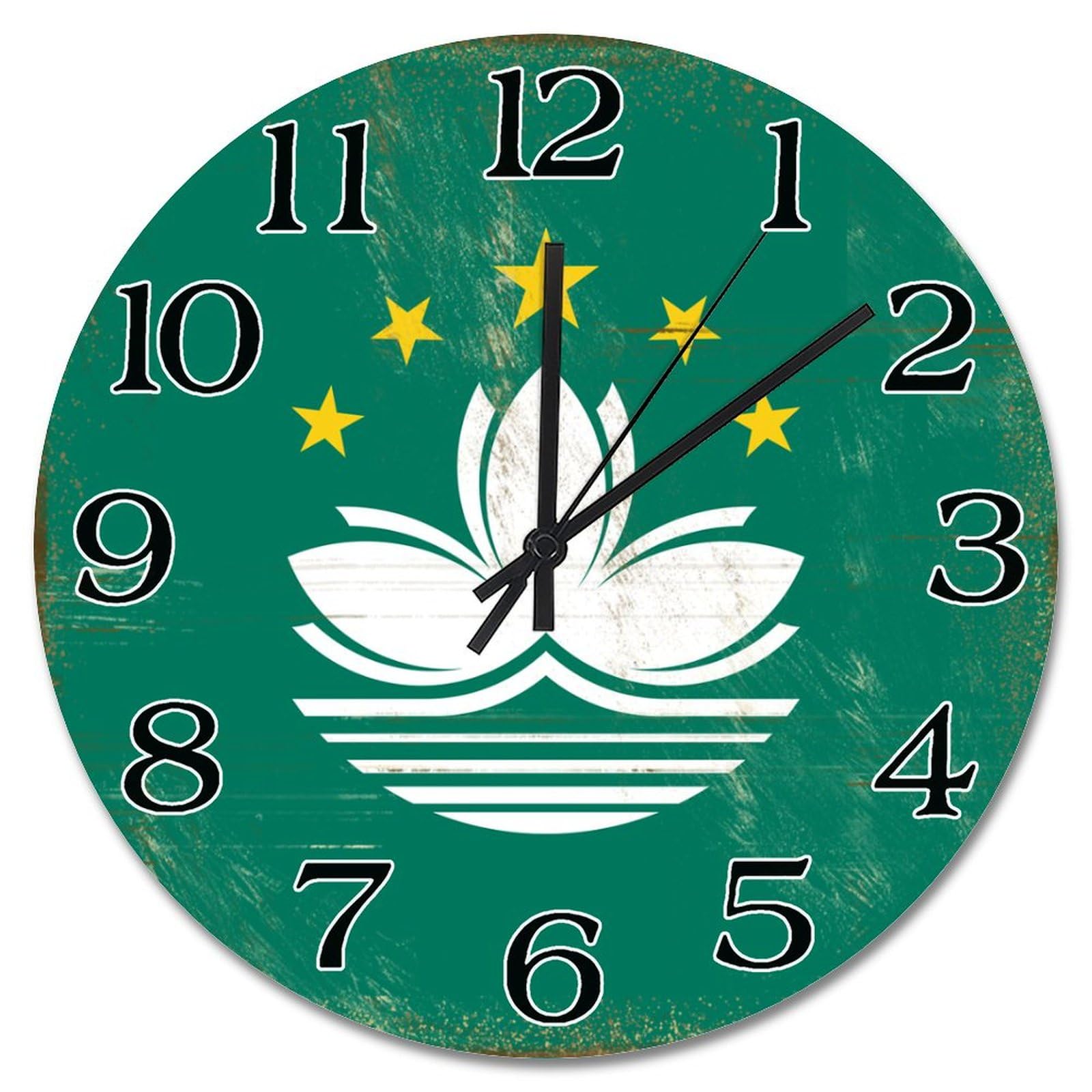Horloge murale Macao silencieuse pour résoudre les nuisances sonores