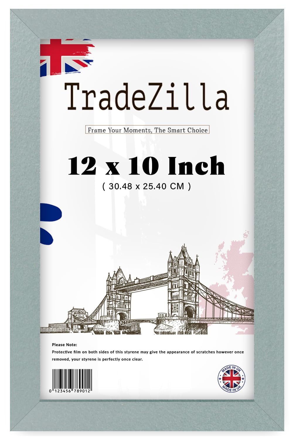 Tradezilla Silver | Luxurious Small (30.48 X 25.40 Cm) Poster Frame Engineered Wood, 12 X 10 Inch Horizontal/Vertical Display Seasonal/Occasion Gifts [ ]