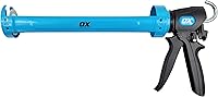 Vista 10 de OX Tools Pro OX-P044410 Pistola de calafateo resistente de 10 onzas, relación de empuje 12:1, pistola de calafateo de 10 onzas, dispensador