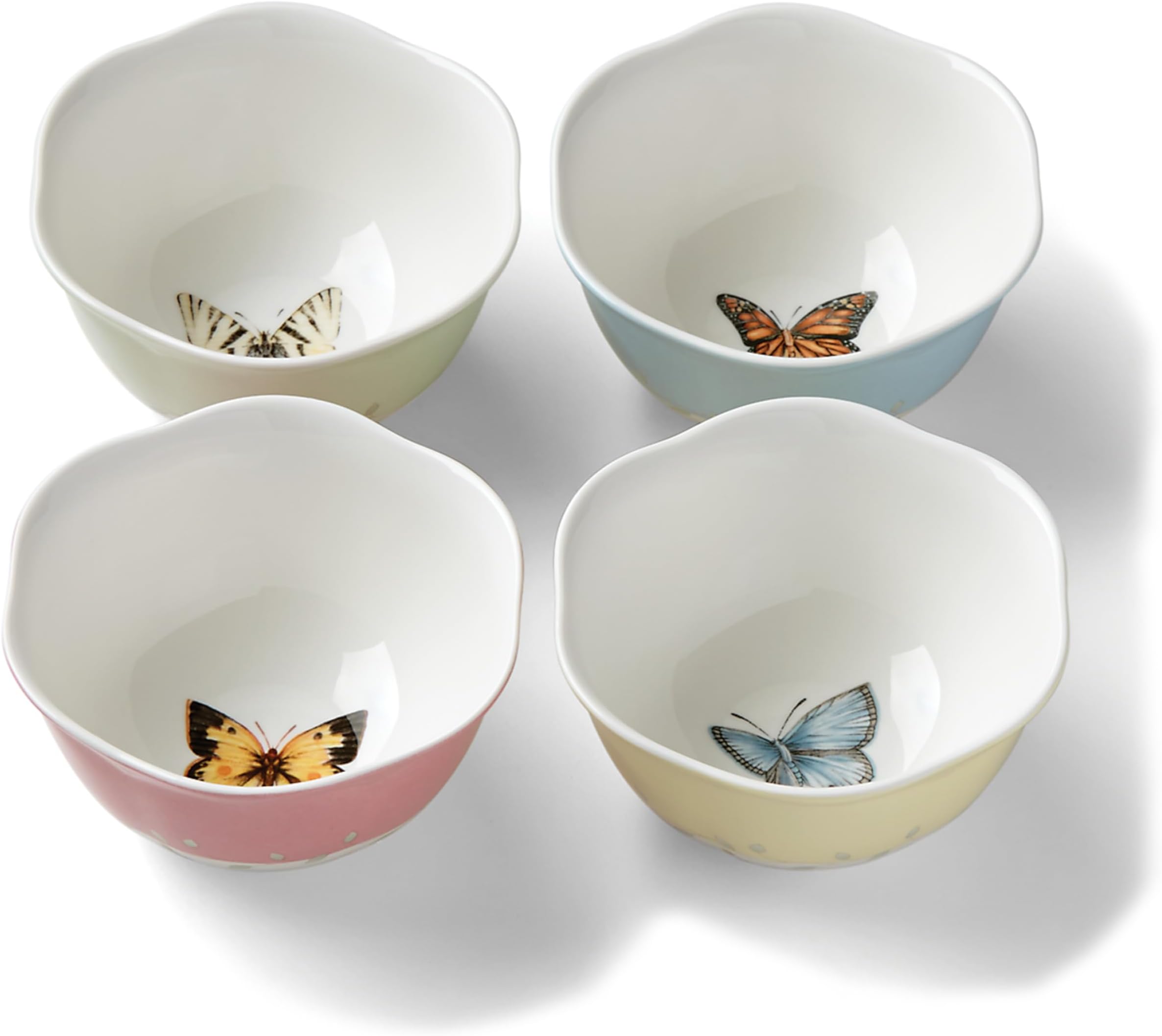 791720 Butterfly Meadow 4-Piece Dessert Bowl Set