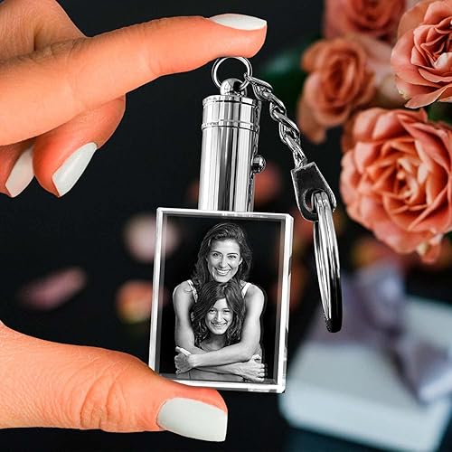 Miniatura 5 de ArtPix 3D Foto de cristal personalizado llavero imagen, regalo personalizado personalizado