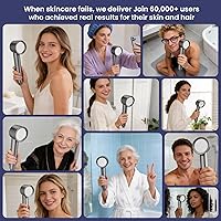 Vista 6 de Ion Drops Filtered Shower Head with Handheld, High Pressure Shower Heads with 3 Spray, Showerhead with Filters Hand held for Hard Water, Remove