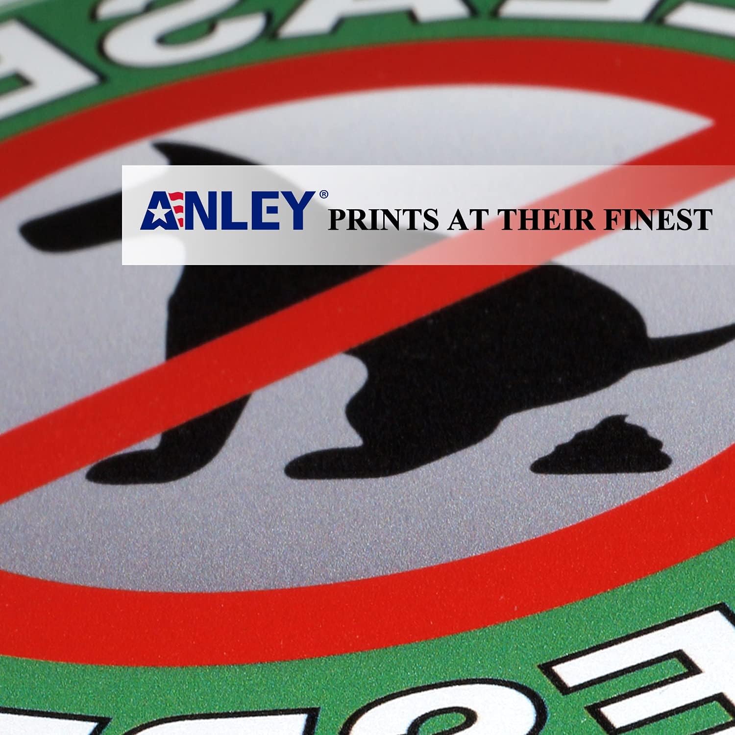Anley Double Sided No Pooping Dog Sign - Please Be Respectful No Dog Poop Yard Signs - UV Protected and Weatherproof - 14" x 7"