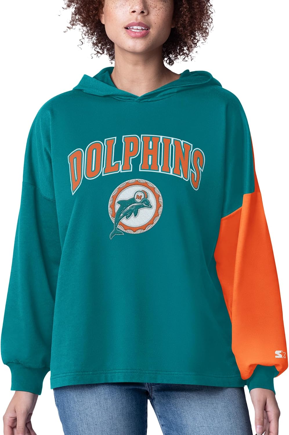 Starter Women's NFL Power Move Long Sleeve Pullover Hoodie