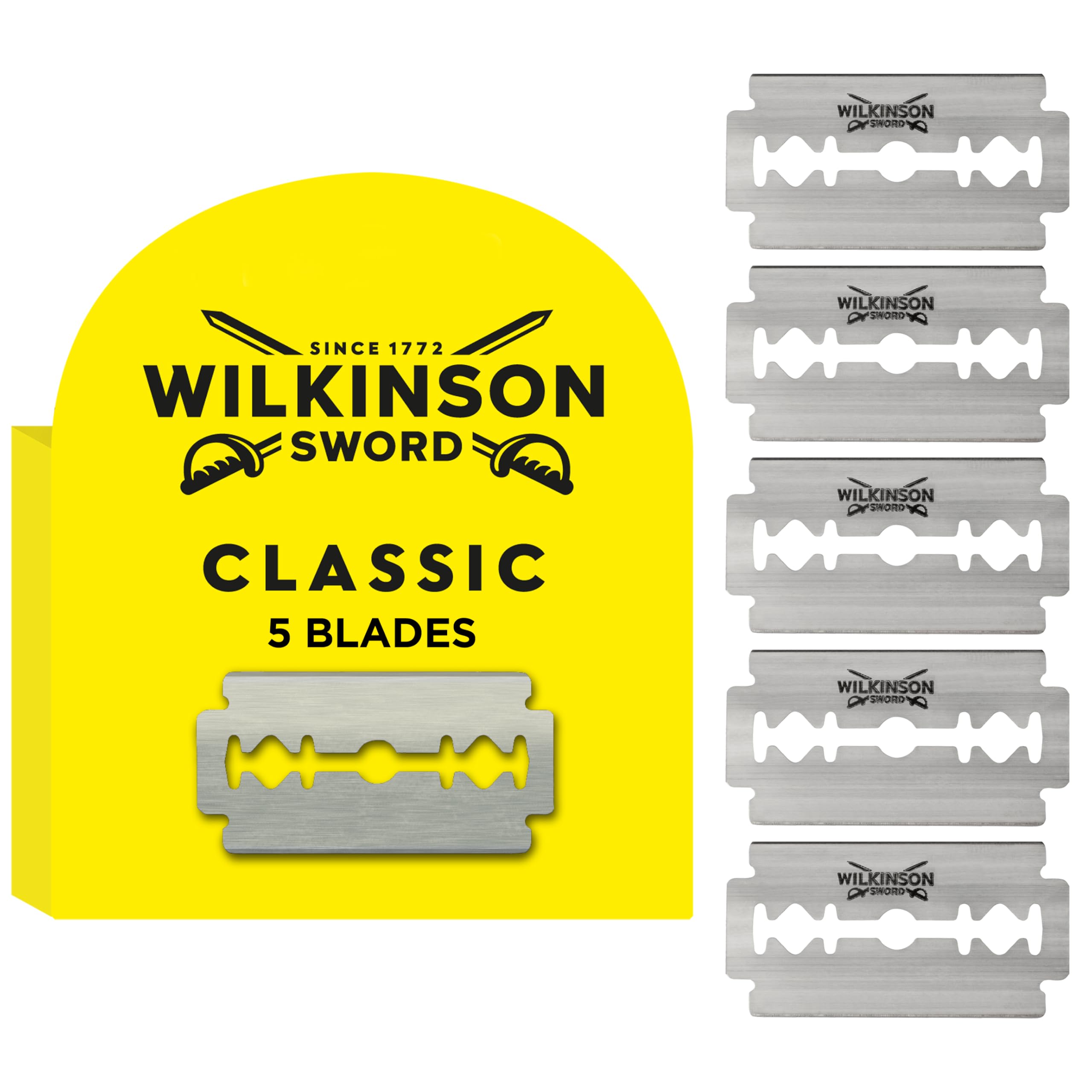 Wilkinson 7000112E – Lame da rasoio, doppio filo, 5 pezzi
