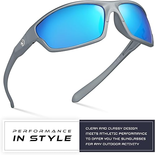 Miniatura 53 de Nitrogen - Gafas de sol deportivas polarizadas envolventes para hombre y mujer, UV400, para conducir, pescar, correr, andar en bicicleta, gafas