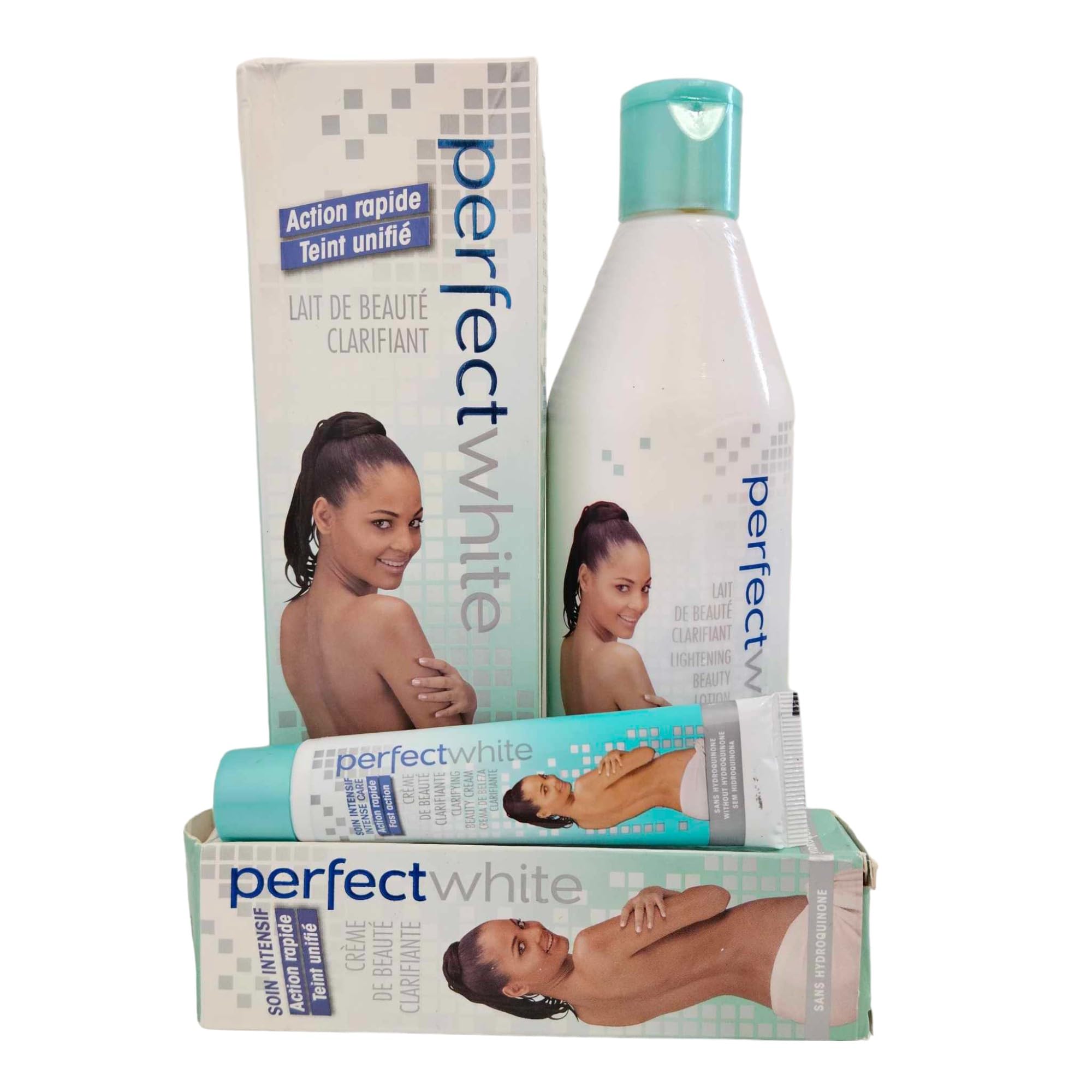 Perfect White Lightening Body Lotion 250 ml + Tube Cream 30 ml