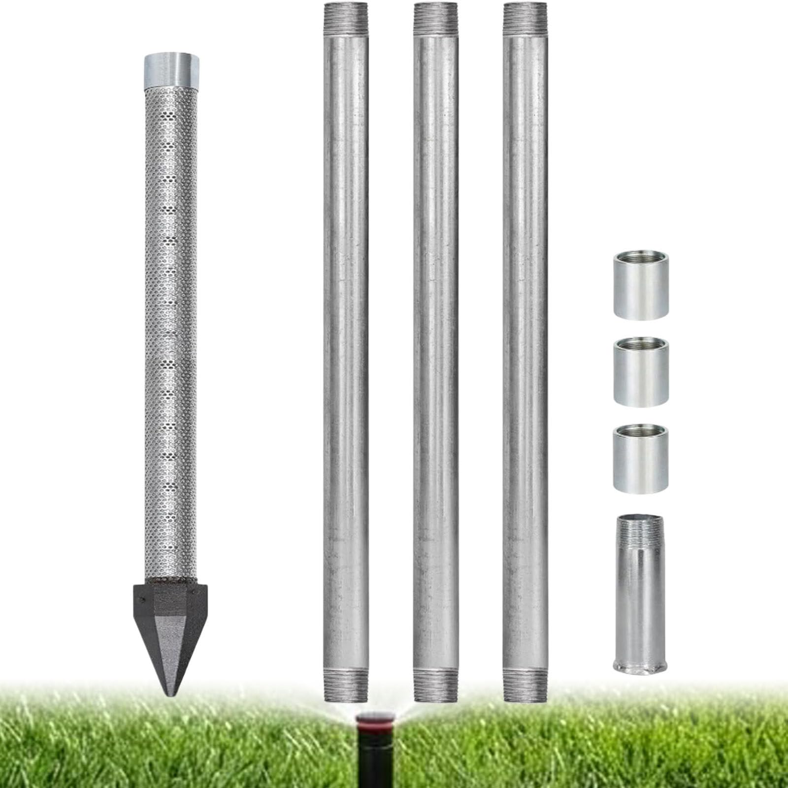 Zestaw do wiercenia studni wodnych, zestaw do pompowania ręcznego, studnia z igłą piaskową ze stali nierdzewnej 1-1/4", długość 36", gaza 60", zestaw do wiercenia studni 10-16 stóp 3+1kit