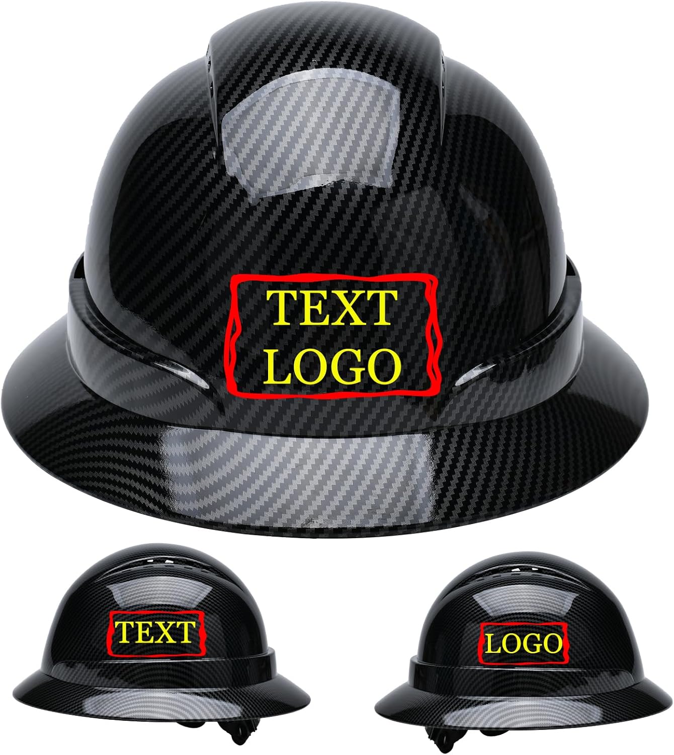 YOWESHOP Customized Safety Hard Hat Construction Work Safety Helmet Adjustable Ratchet Suspension Full Brim with Abs Shell Construction hat