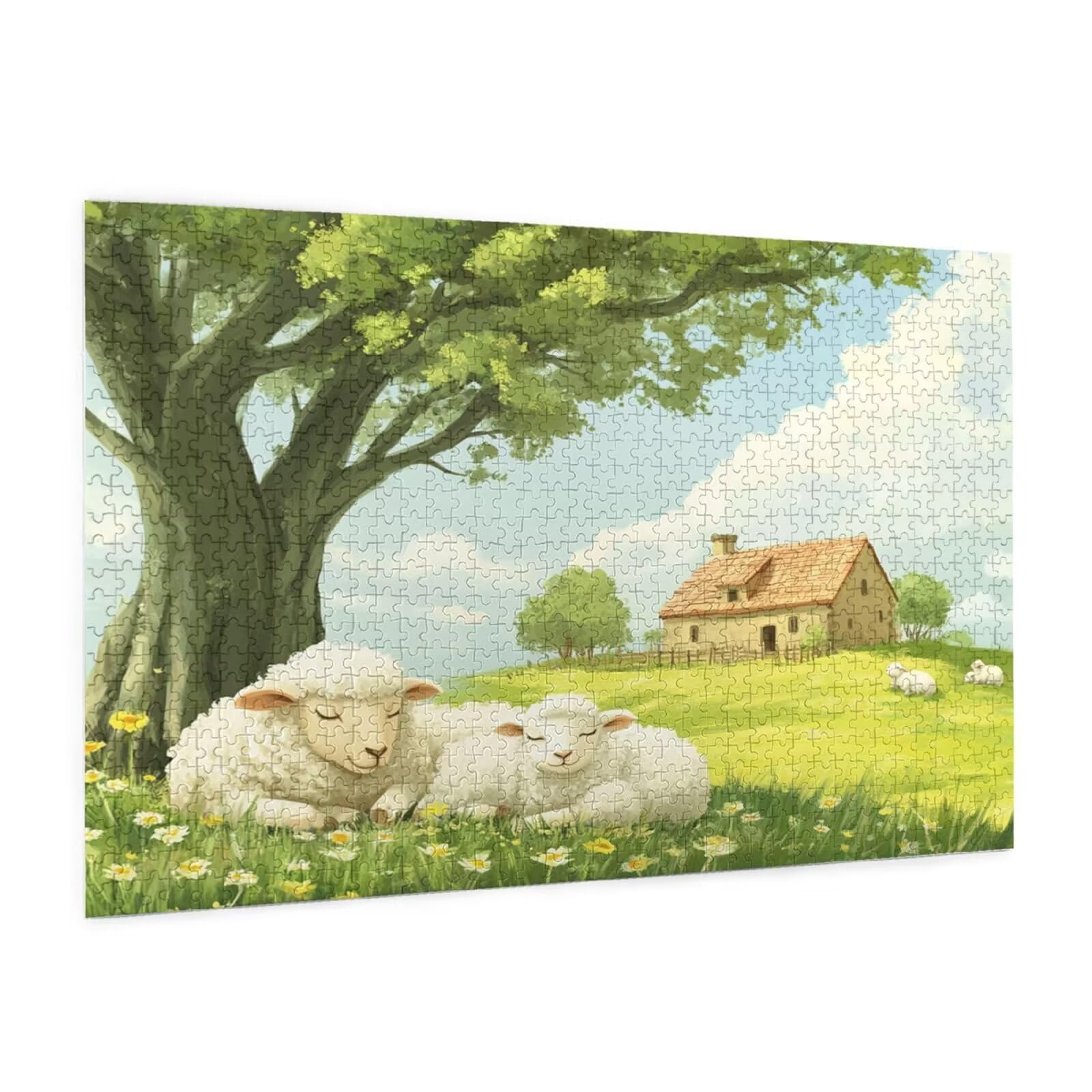Puzzle Wiese Puzzle 3000 Teile Tier Puzzles Erwachsene mit Geschenkbox,DIY Groß Holzpuzzle für Erwachsene,Geschicklichkeitsspiel für Die Ganze Familie Geschenke für Frauen,Puzzlegröße 81 x 122 cm -38y