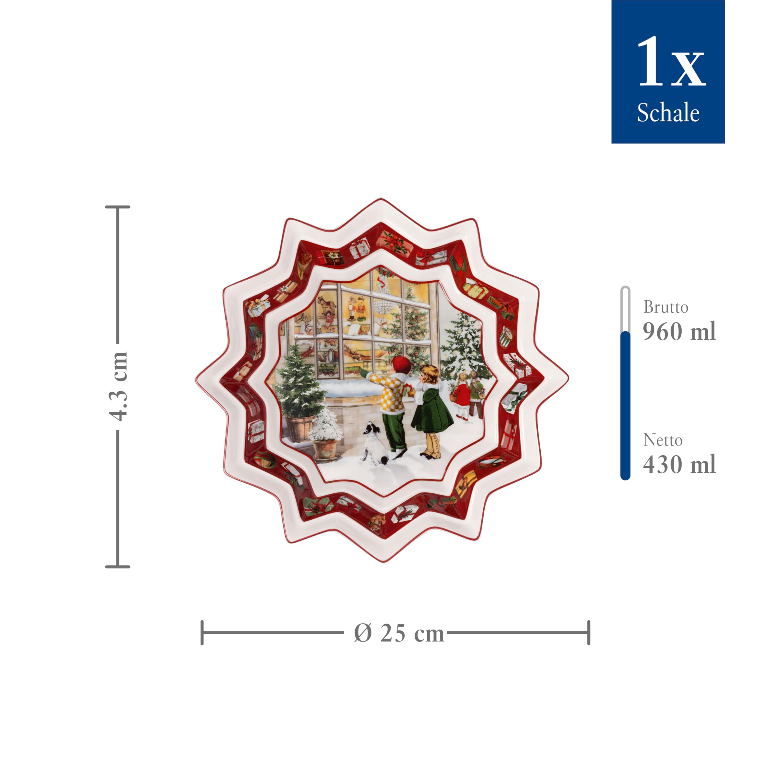 Villeroy & Boch – Toy's Fantasy Schale Groß "Spielzeugladen" Bunt, Bowl, Weihnachtsschale, Servierschale, Weihnachtsgeschirr Toys, Keramik, Premium Porcelain