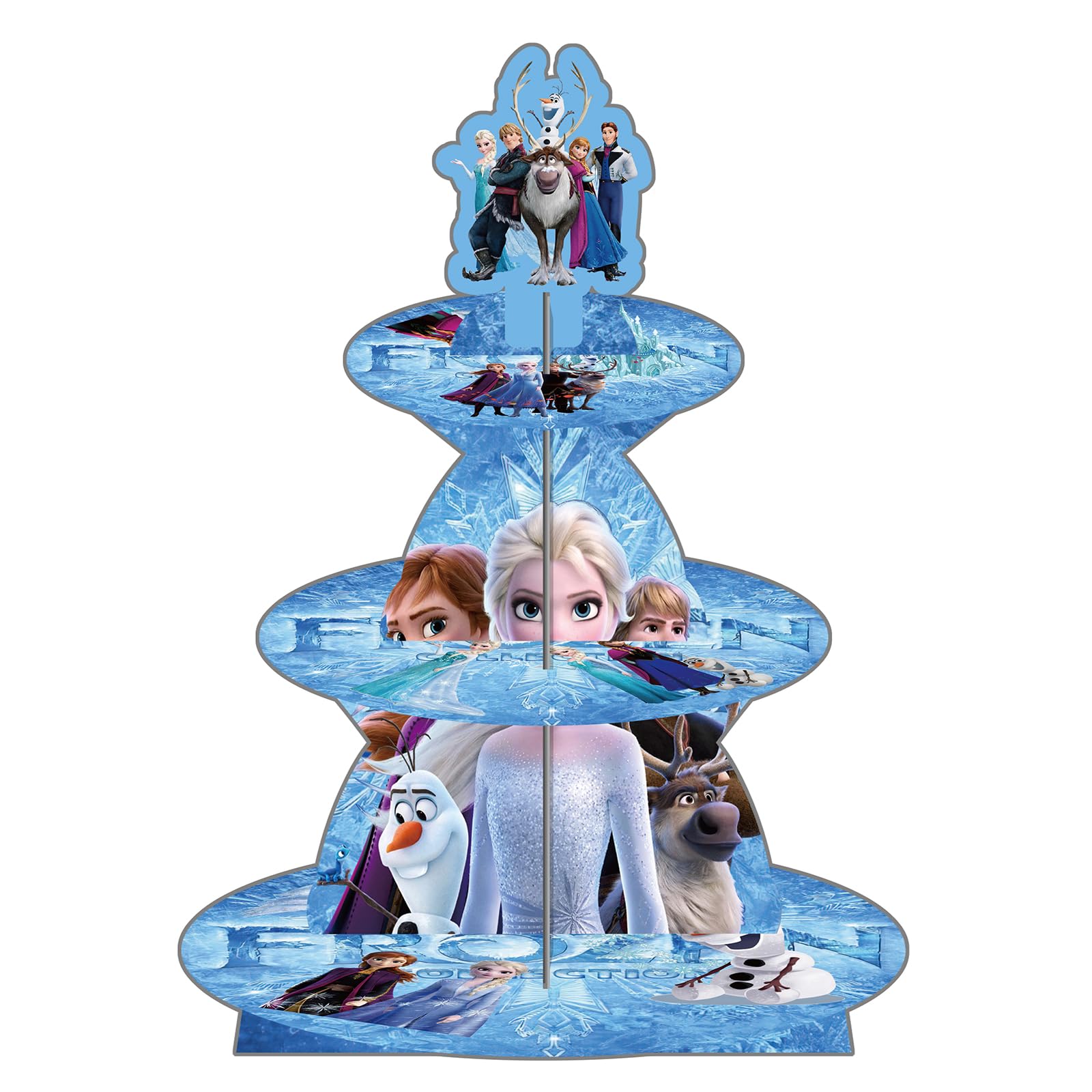 Frozen Cupcake Stand — Snow Cupcake Tower Birthday Party Supplies, Frozen Stand for Birthday Party Decor