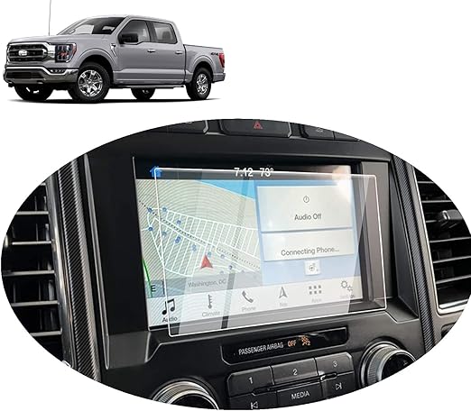 screen protector compatible with ford f150 f250 f350 super duty 8 inch 2020 2021 tempered glass screen protector foils