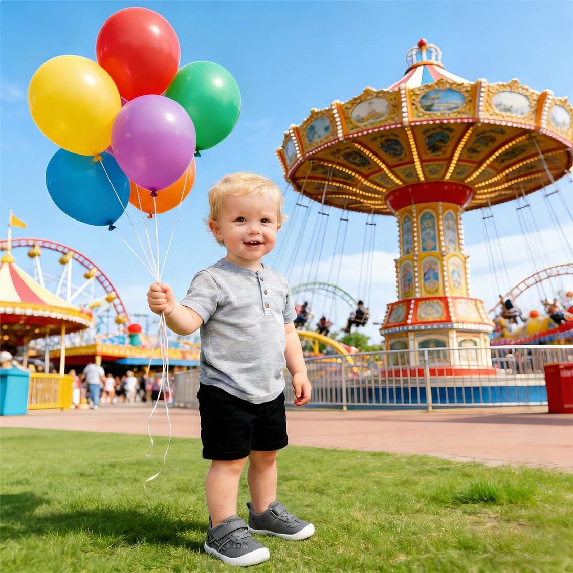 Scurtain Baby Shoes Boy Girl First Walking Shoe Infant Crib Breathable Sneakers Lightweight Barefoot Shoes for Babies - Image 2