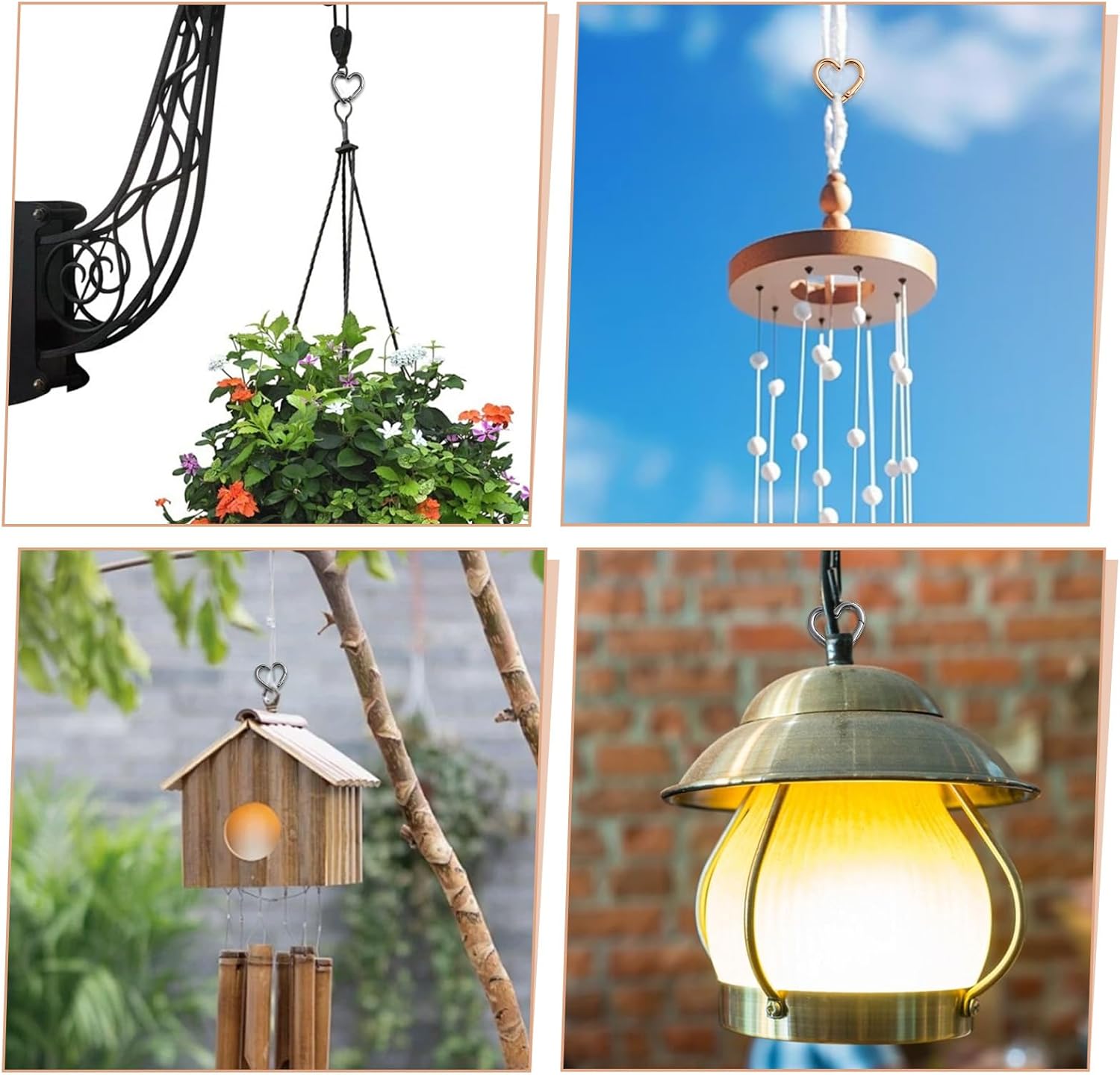 12pcs Heart Carabiner Clip,Alloy Mini Carabiner,2 Sizes Heart Keychains for Hiking Backpack,Car Charms,Purse Bling(Gold,Silver,Black) - Image 7