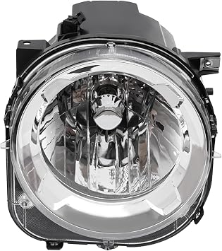 Car Headlight Headlamp, for Jeep Renegade 2019-2023 Black Housing Front Lamps, 68516348AA Compatible Halogen Head Light with Clear Lens, Headlight Assembly Replacement Right