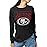 Junk Food Clothing x NFL - San Francisco 49ers - Bold Logo - Unisex Adult Long Sleeve T-Shirt for Men and Women - Size X-Large