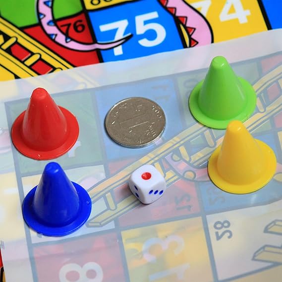 Snakes Ladders Board Game Toy Portable