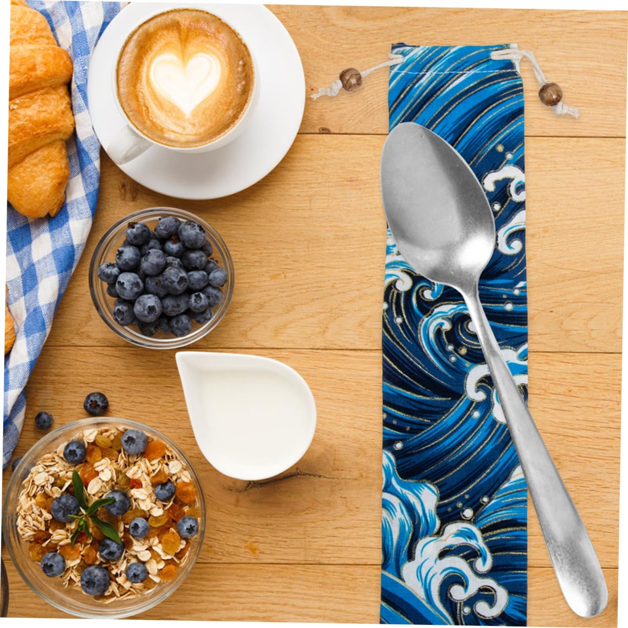 MAGICLULU 10pièces Pochette à Couverts Porte-Couverts Pour