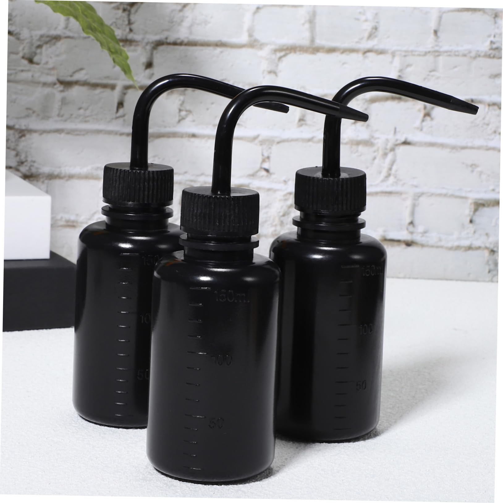 Amazon.co.jp: SKISUNO 3個 150ml 空プラスチック洗浄ボトル 3 黒 細口