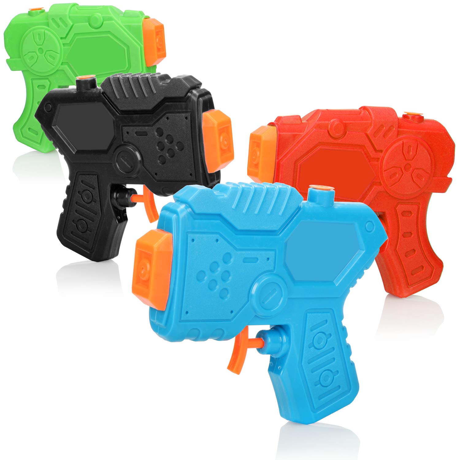4 Kleine Wasserpistolen Set - Bunte Wasserspielzeuge Für Kinder