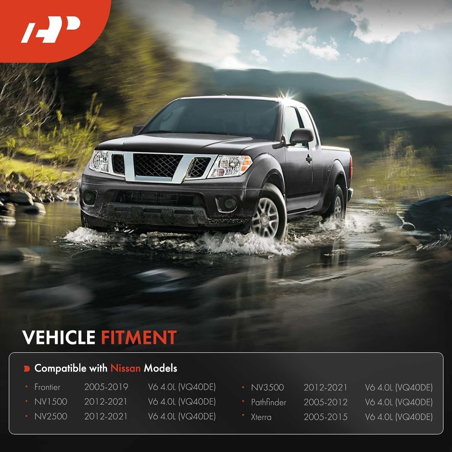 A-Premium Pair [2] Left Right Engine Valve Covers with Gasket & Bolts & Oil Filler Cap Compatible with 2005-2019 Nissan - Frontier, Pathfinder, Xterra, NV1500, NV2500, NV3500 - V6 4.0L VQ40DE