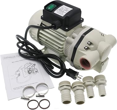 مضخة مياه كهربائية ذاتية التحضير للري ؛ مضخة تدفق كبيرة 10.6 GPM ، 115VAC ، 23PSI ، 14.3 رطل ، مصعد 11 م ، مضخة 350 واط ، أبيض ، مضخة 540 ب ، أبيض ، مضخة 540