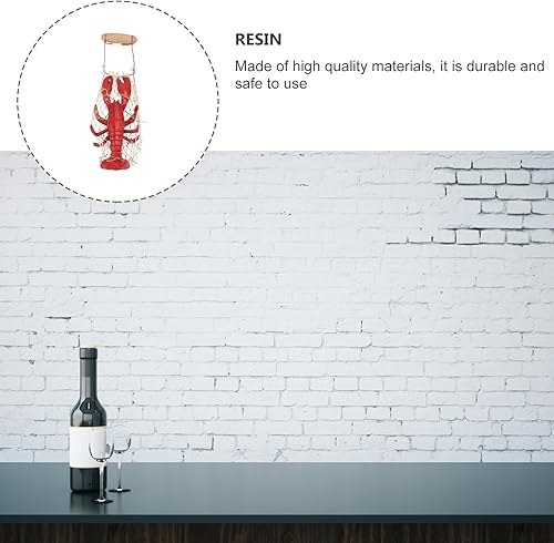 Miniatura 3 de HEALLILY Langosta roja de resina para colgar en la pared, langosta y cangrejo, decoración de pared, colgante de sala de estar, dormitorio,