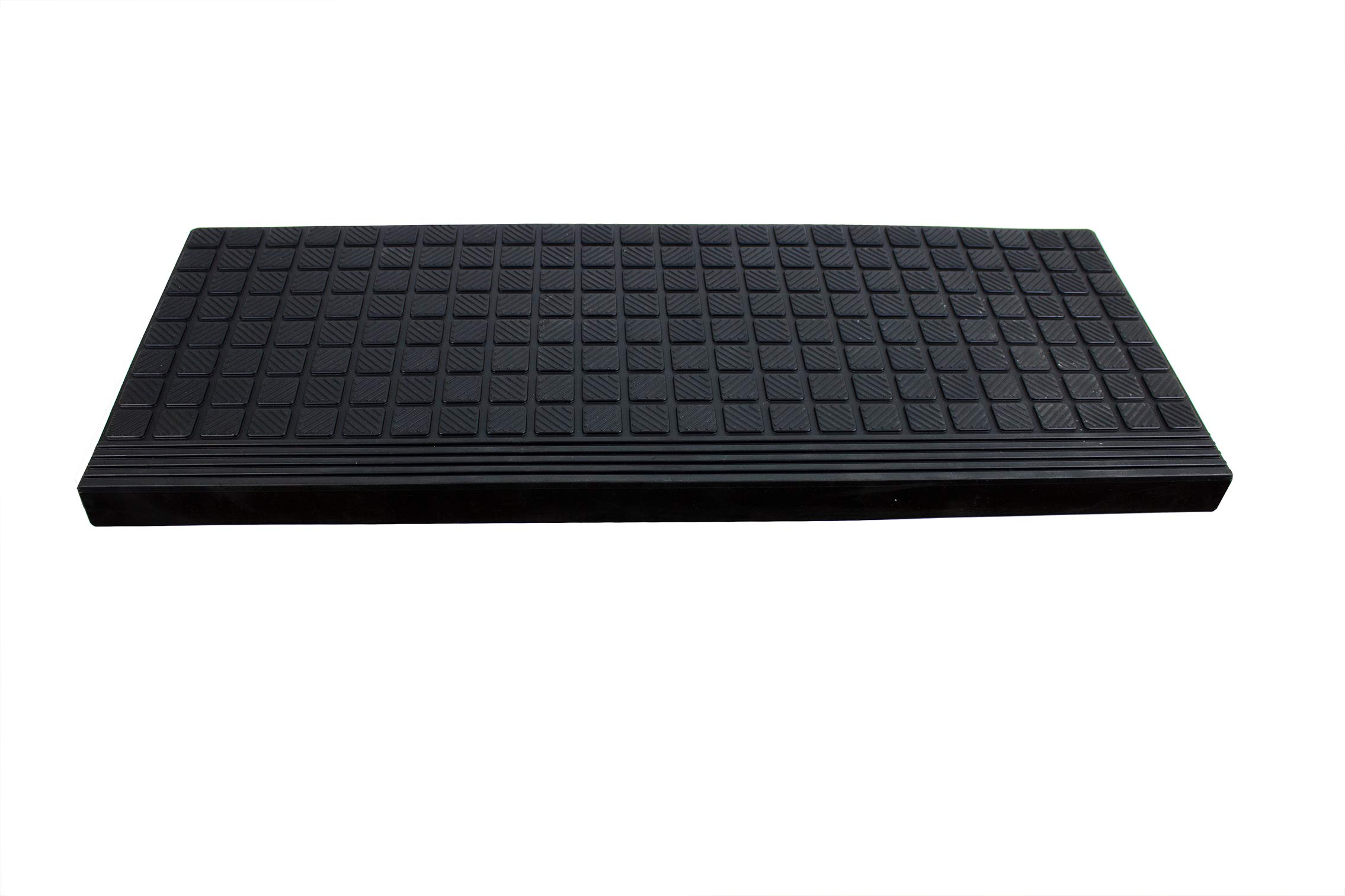 BigDean Stufenmatte aus Gummi 10 Stück a 65x26cm mit Winkelkante rutschfest | für Innen- und Außentreppen Treppenmatte
