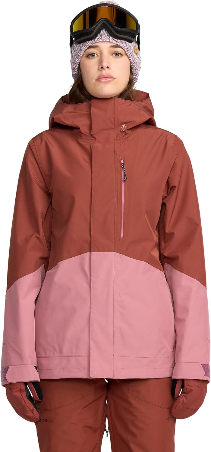 Volcom Women's V.co Aris Insulated Gore-tex Snowboard Jacket – Waterproof 2-layer