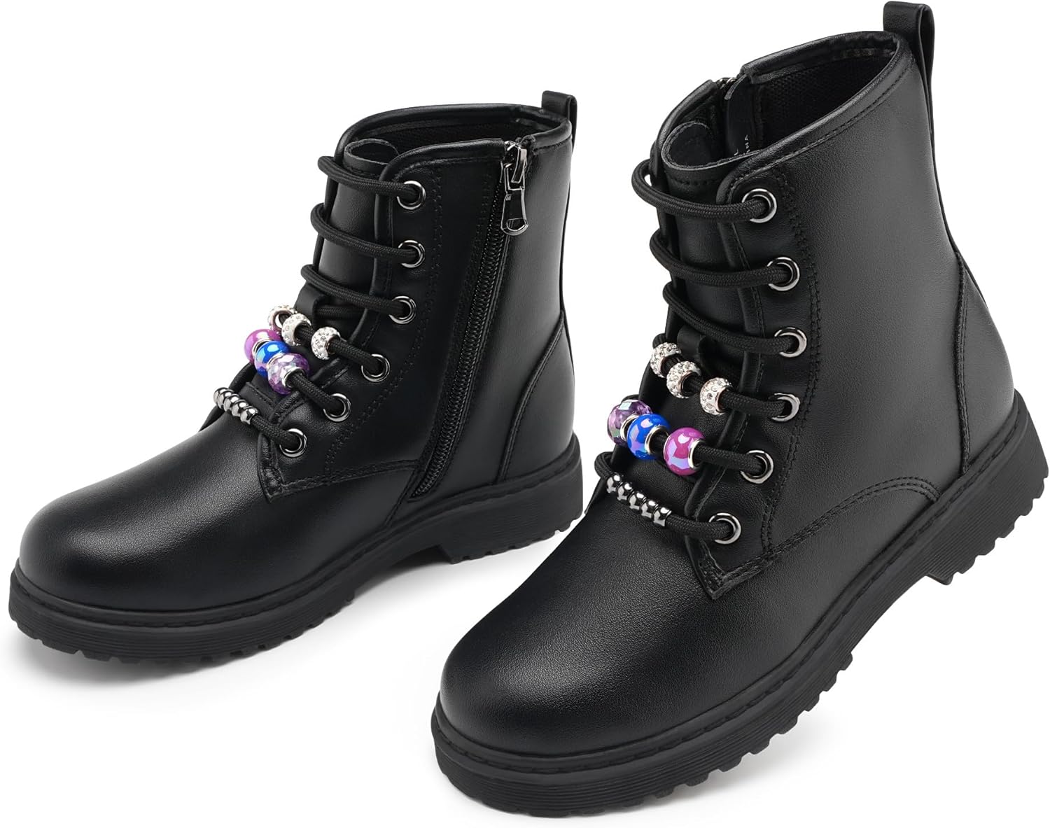 Stelle Kids Boots Toddler Girl Boots DIY Combat Ankle Boots Side Zipper