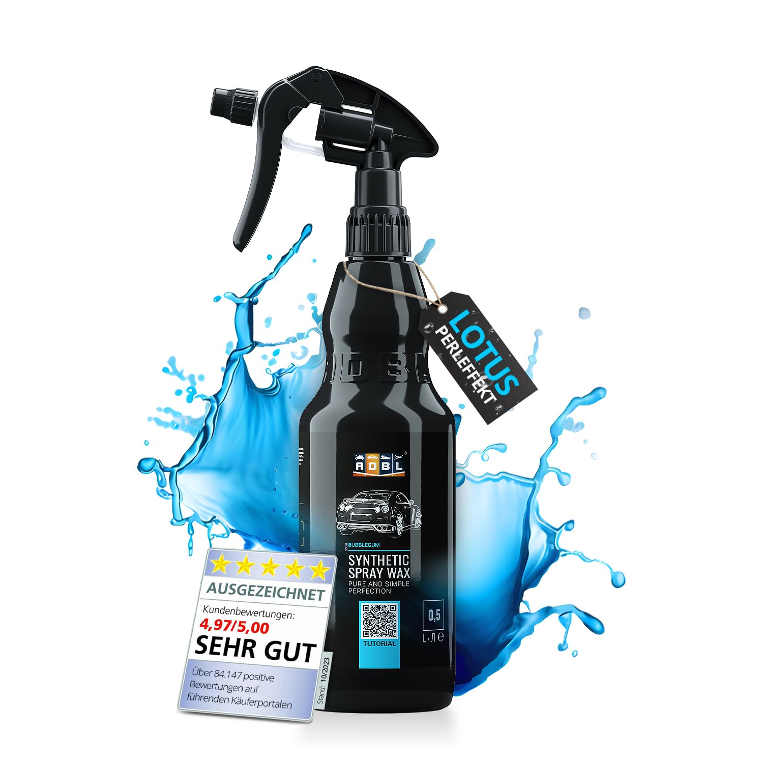 ADBL Synthetic Spray Wax Car Wax: Premium Spray Wax Seal with 