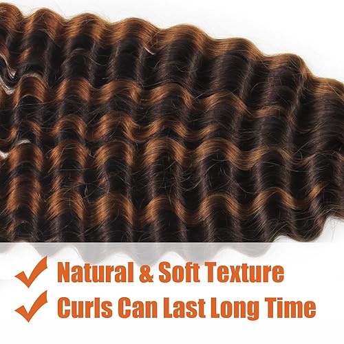 Miniatura 4 de Haftaluv Cabello humano trenzado a granel, cabello humano virgen ondulado profundo, cabello trenzado para trenzas bohemias bohemias sin nudos con