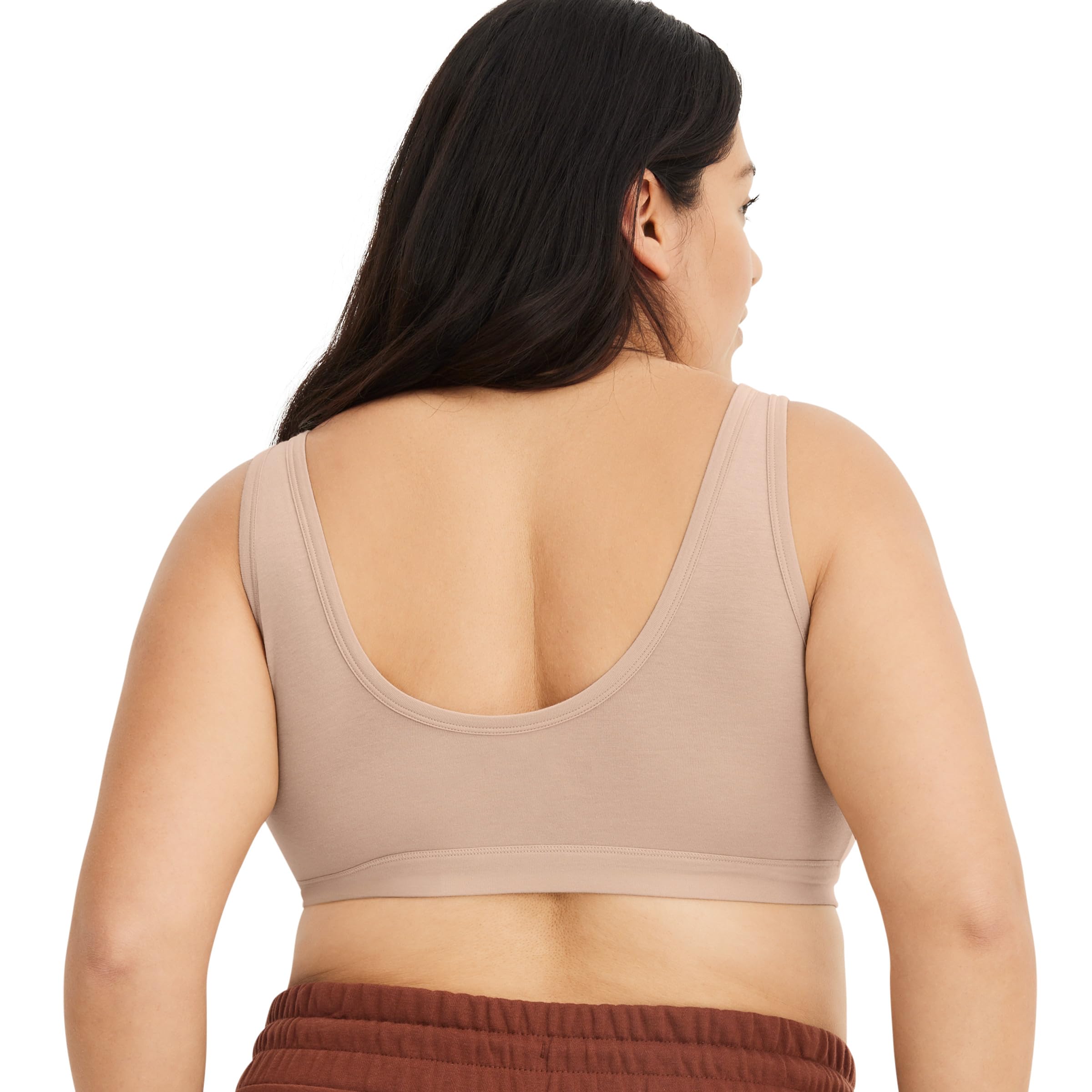 Jockey Sujetador de mujer de algodón orgánico elástico tirantes bralette