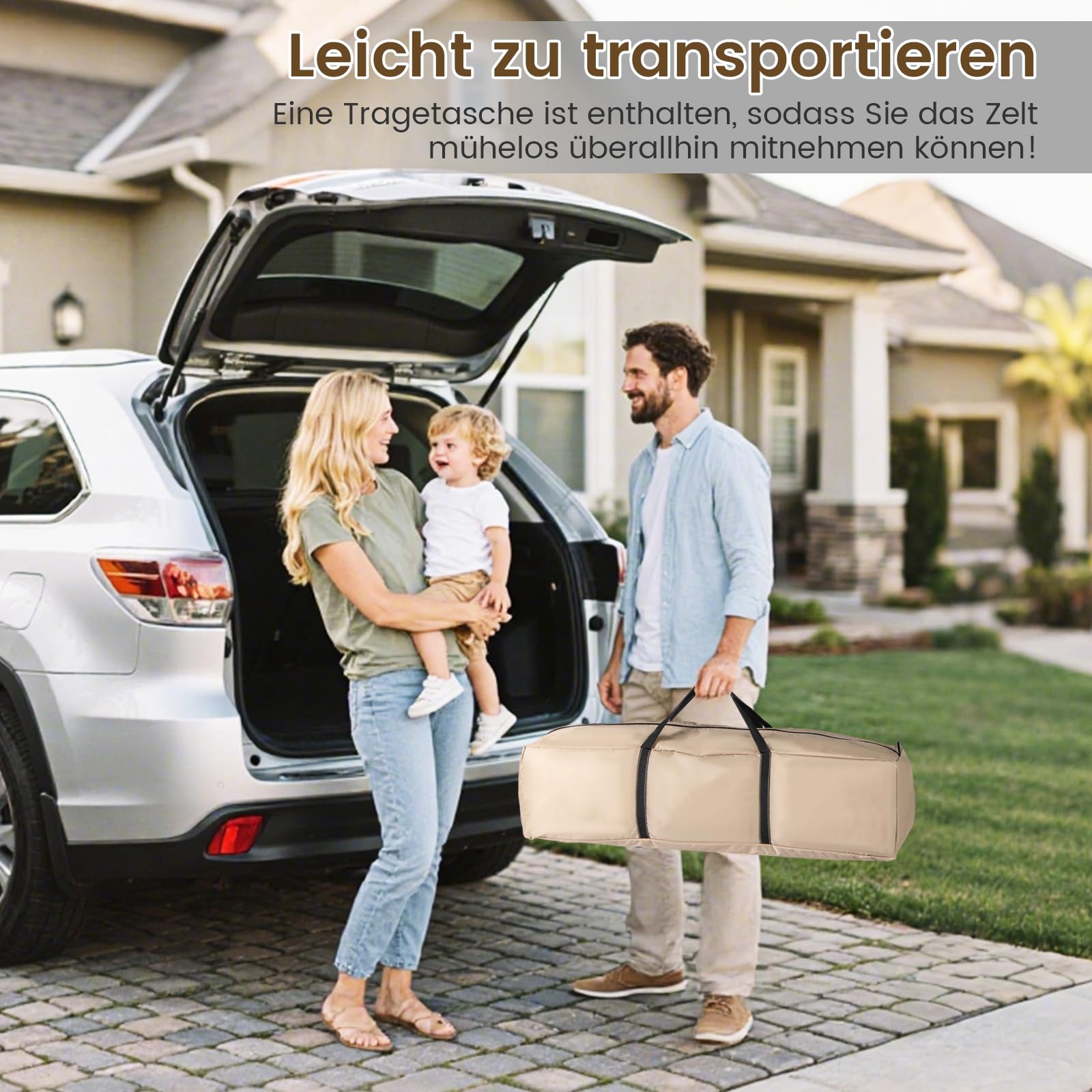 COSTWAY Namiot sportowy, przezroczysty namiot z jasnym widokiem i wytrzymałym stelażem oraz torbą transportową, namiot kempingowy na zewnątrz, namiot typu Pop Up Bubble do oglądania sportu