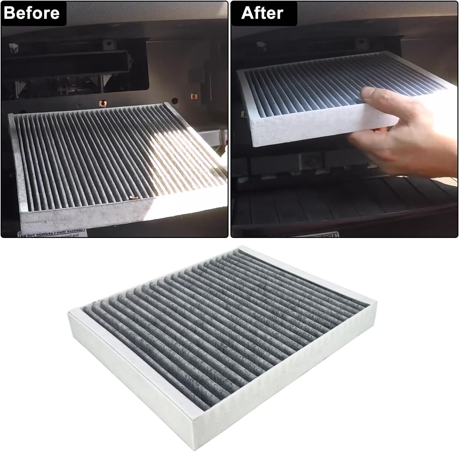 22753242 Engine Air Filter and 23393247 Cabin Air Filter Set Fit For 2013-2019 Cadillac XTS 3.6L, 2014-2020 Chevy Impala 3.6L